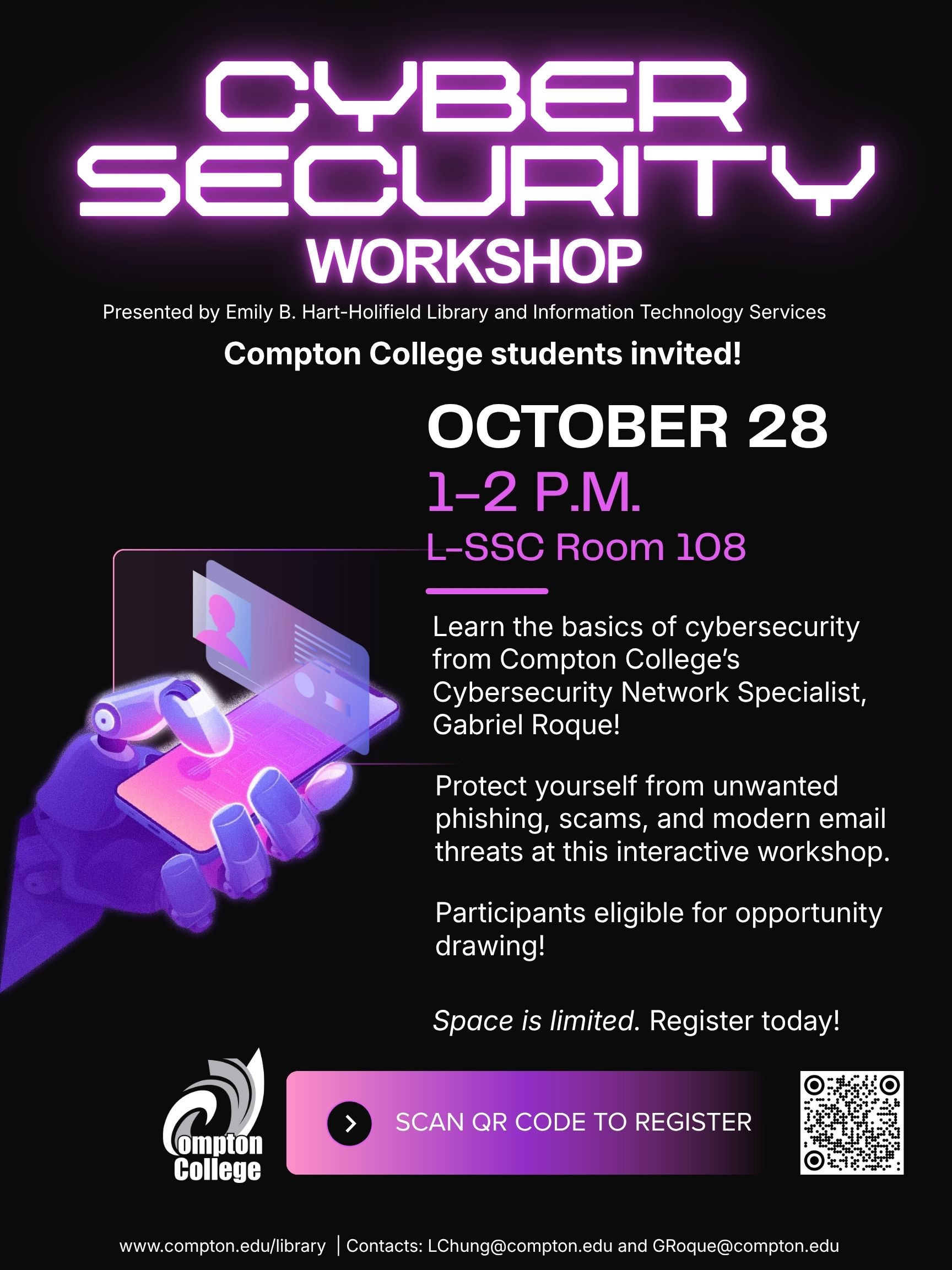 Cybersecurity Workshop Flyer