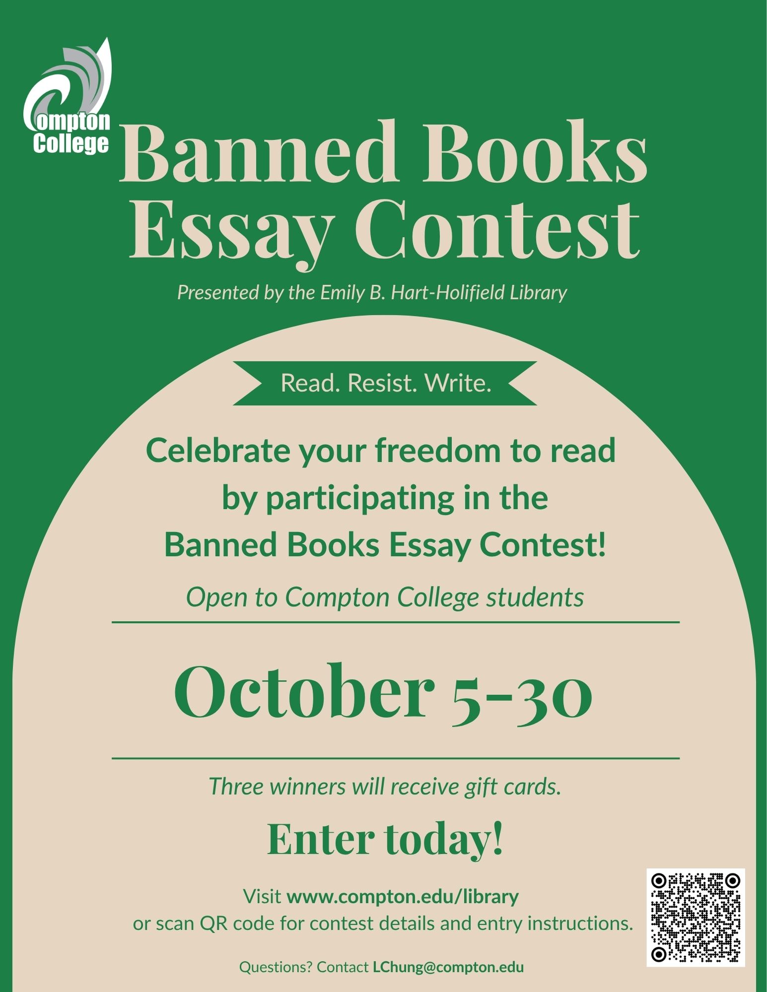 Banned Books Essay Contest flyer Banned Books Essay Contest flyer