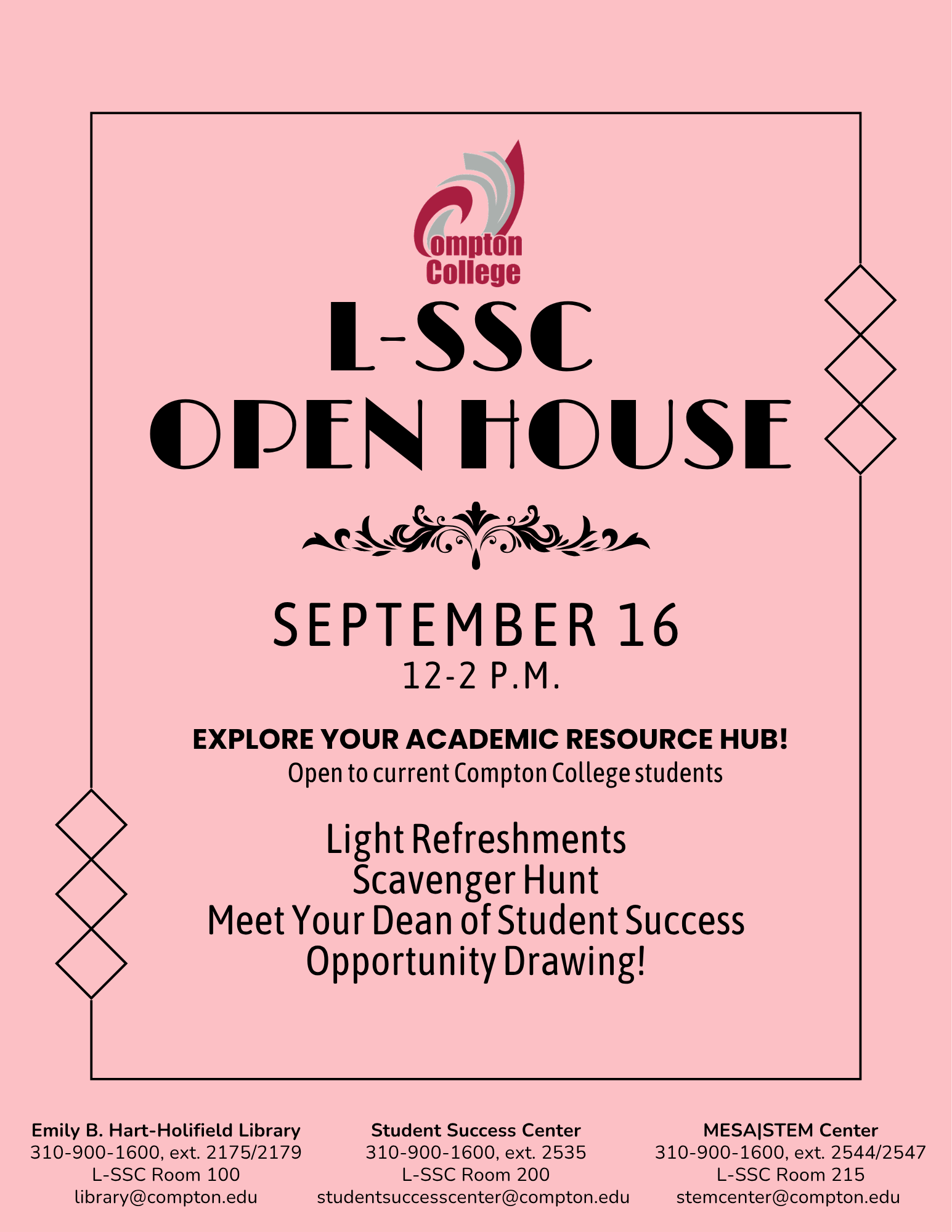 L-SSC Open House Fall 2026 flyer
