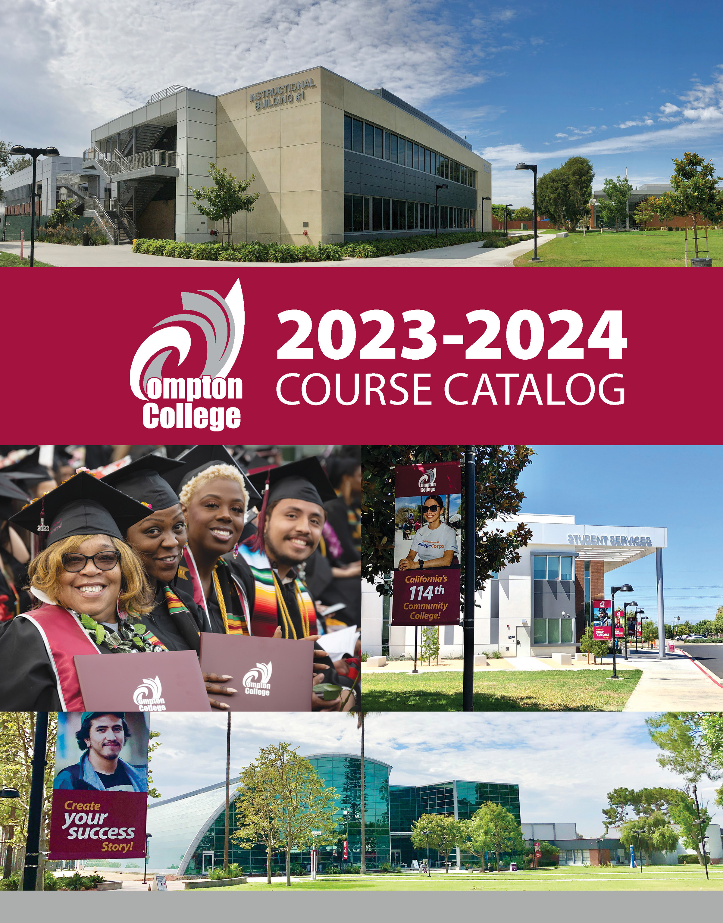 Compton College 2023-2024 Course Catalog title page