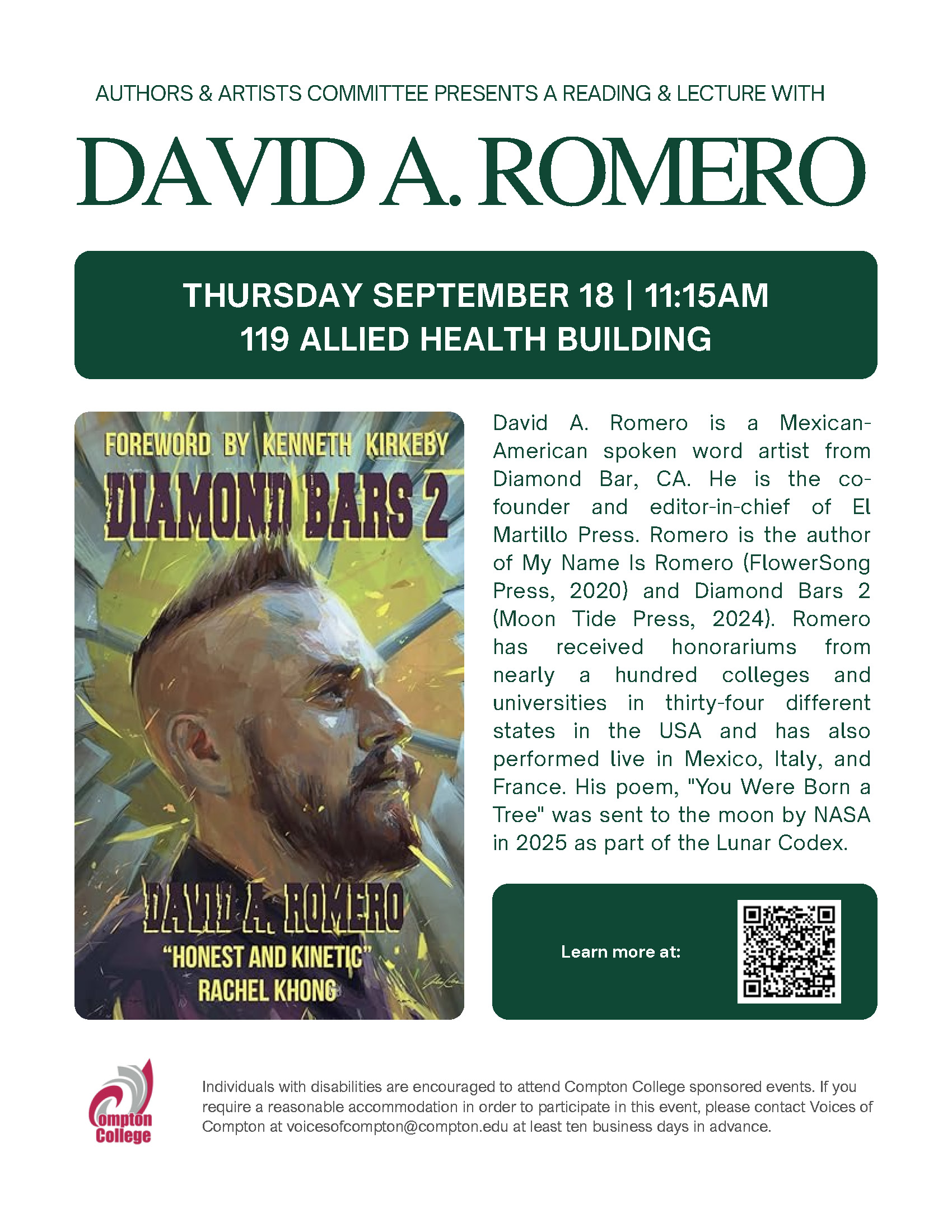 David A. Romero flyer