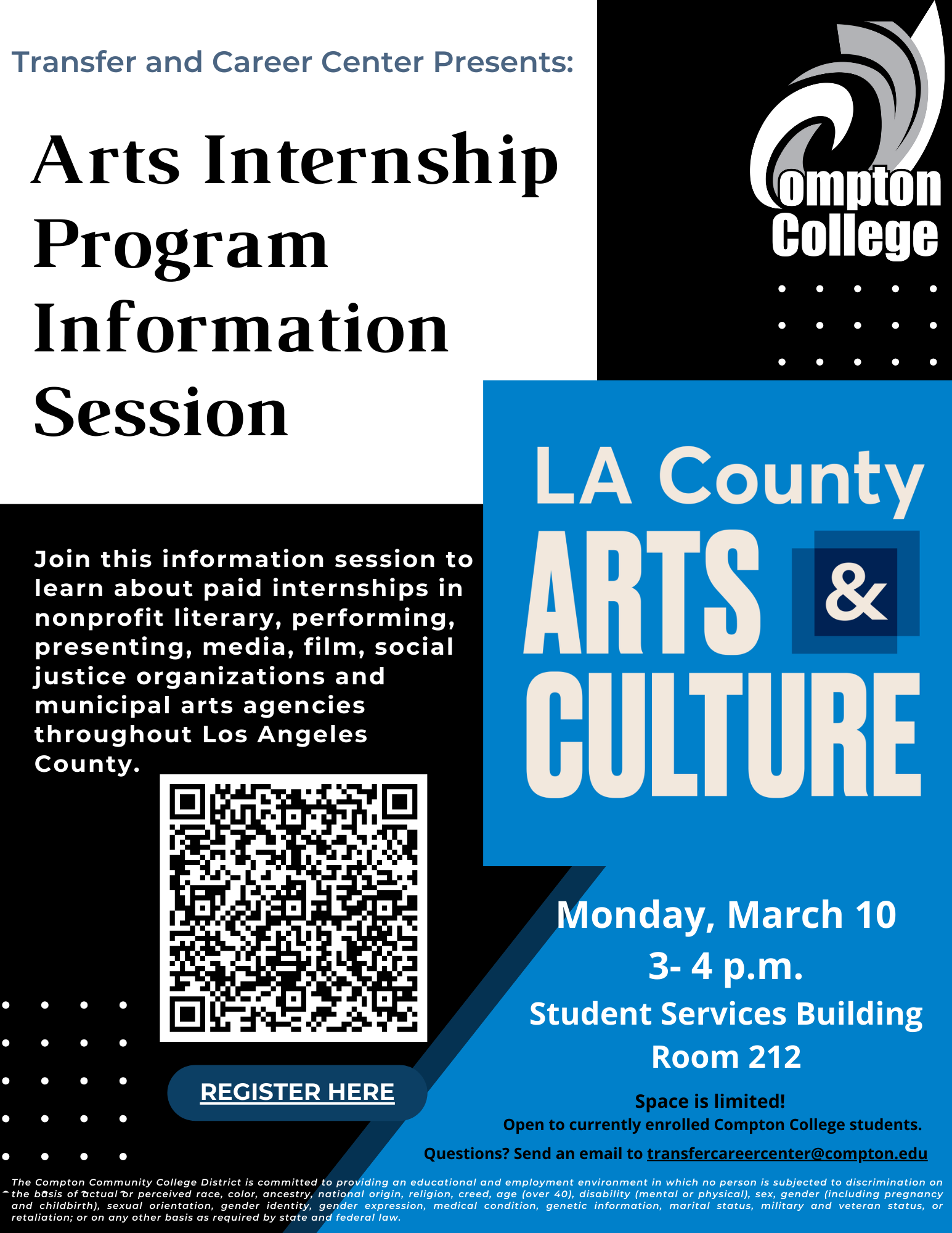 RSVP for the LA County Arts & Culture Intership Information Session