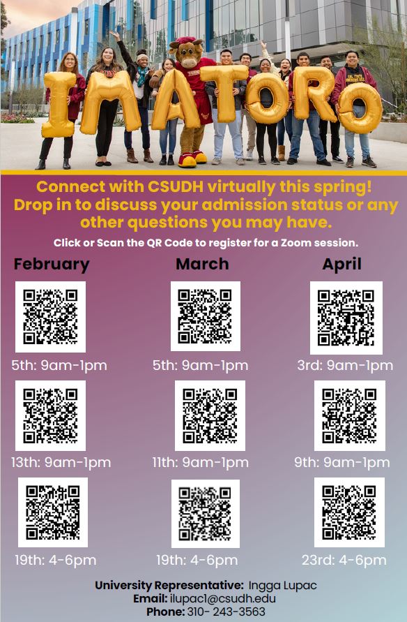 CSUDH Spring 2025 Virtual Visits